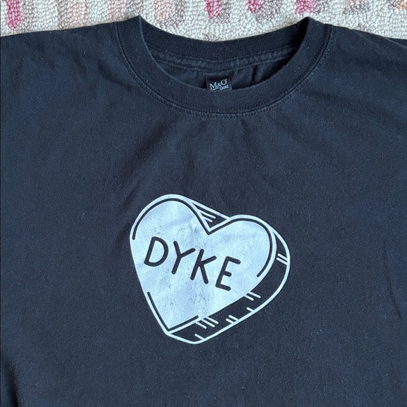 Black Heart Candy Tee Tattoo-inspired Art NYC DYKE March Pride 2022 large - Picture 2 of 12